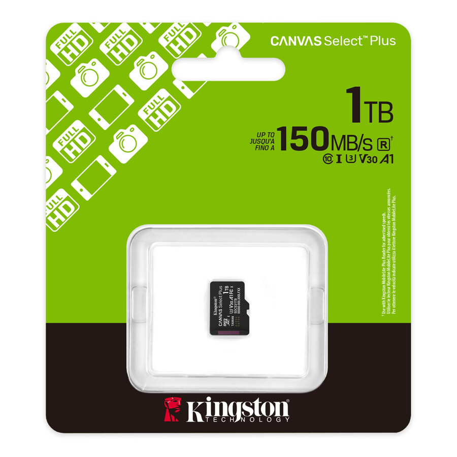 canvas select plus microsd memory card - capacity=128gb adapter=sd adapter
