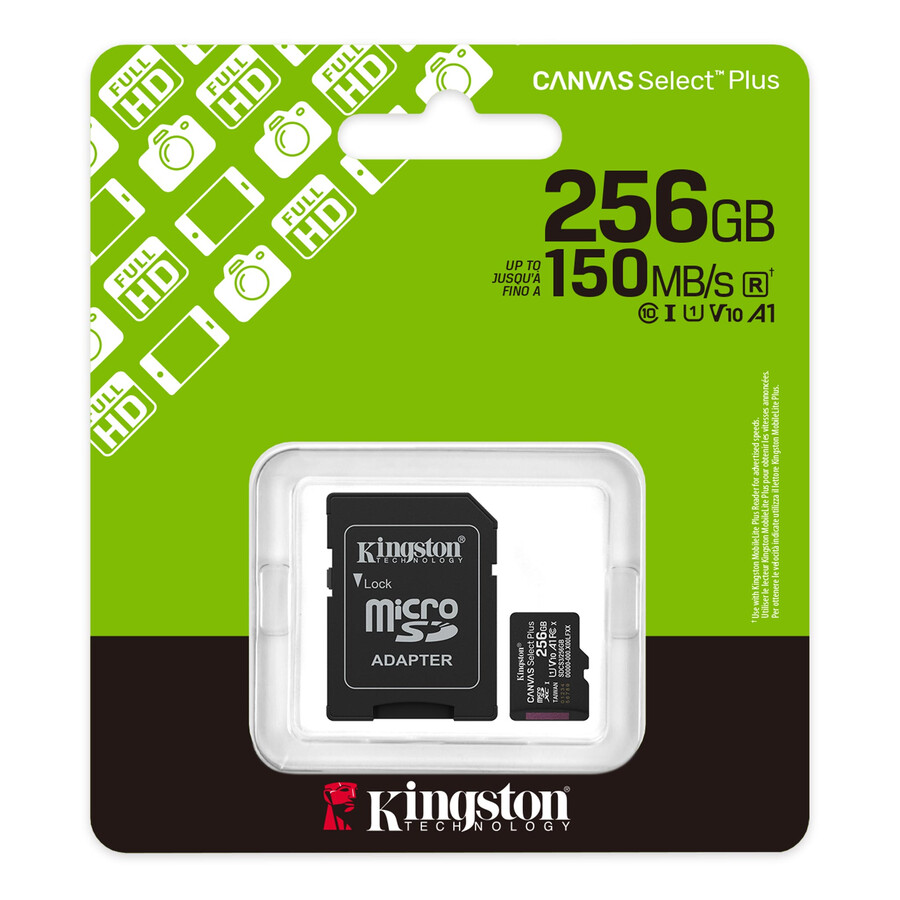 canvas select plus microsd memory card - capacity=128gb adapter=sd adapter