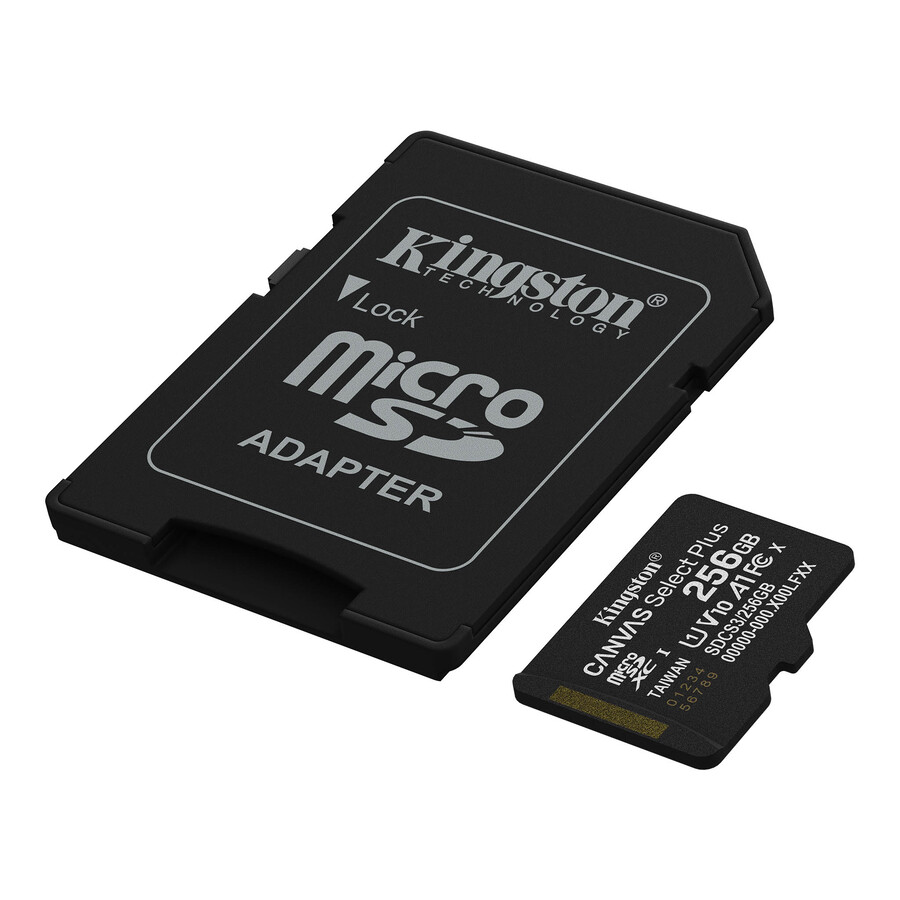 canvas select plus microsd memory card - capacity=256gb adapter=none