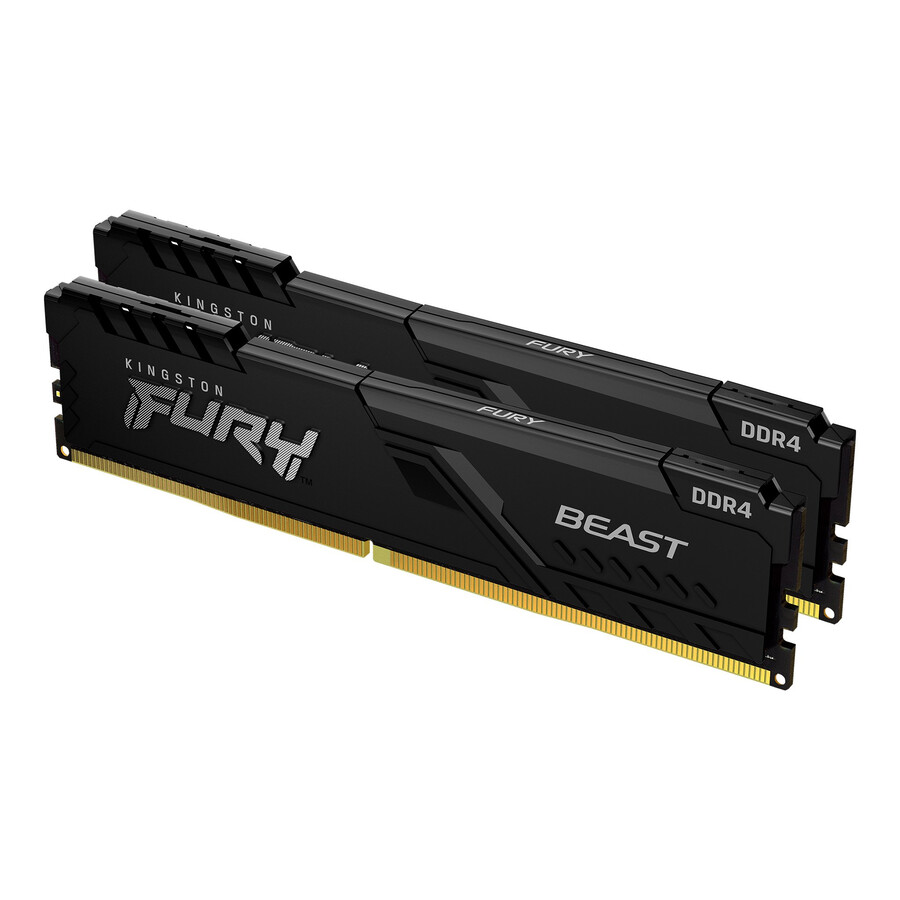 kingston fury beast ddr4 memory - speed=3200mts total kit capacity=8gb kit=single module dram density=8gbit