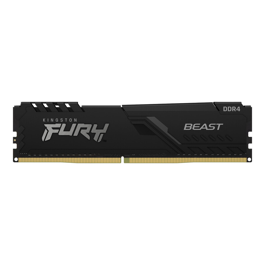 kingston fury beast ddr4 memory - speed=3200mts total kit capacity=8gb kit=single module dram density=8gbit