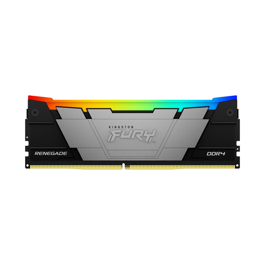 kingston fury renegade ddr4 rgb memory - speed=3200mts total kit capacity=32gb kit=kit of 4 dram density=8gbit