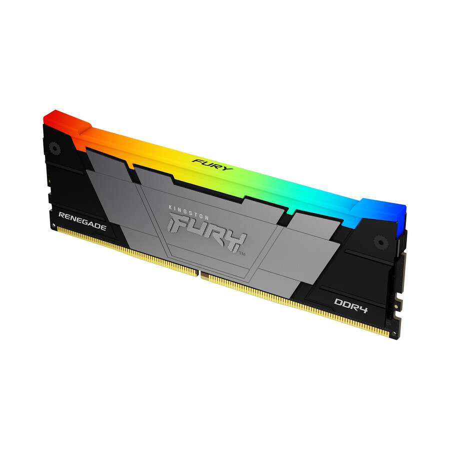 kingston fury renegade ddr4 rgb memory - speed=3200mts total kit capacity=64gb kit=kit of 2 dram density=16gbit