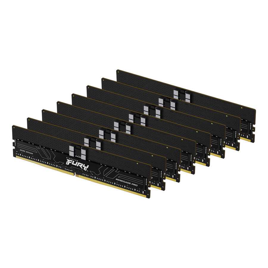 kingston fury renegade pro ddr5 rdimm memory - speed=6400mts total kit capacity=32gb kit=single module dram density=16gbit profile type=intel xmp