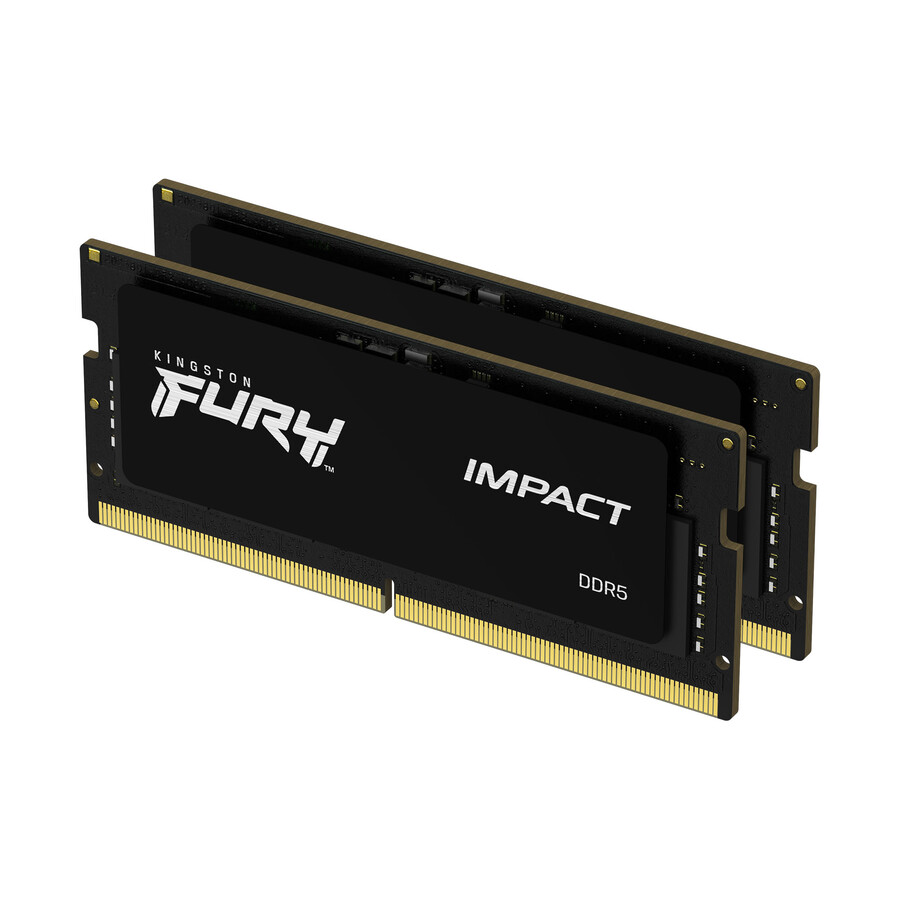 kingston fury impact ddr5 memory - speed=5600mts total kit capacity=32gb kit=kit of 2 dram density=16gbit profile type=plug n play