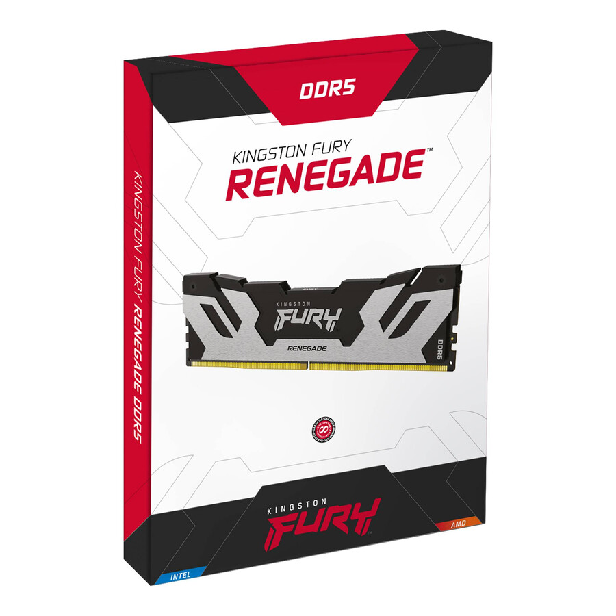 kingston fury renegade ddr5 memory - module type=udimm speed=8000mts total kit capacity=48gb kit=kit of 2 dram density=24gbit color=black