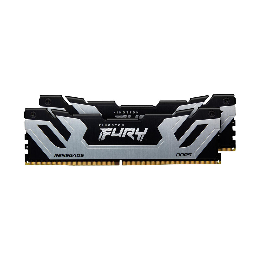 kingston fury renegade ddr5 memory - module type=udimm speed=6400mts total kit capacity=96gb kit=kit of 2 dram density=24gbit color=black