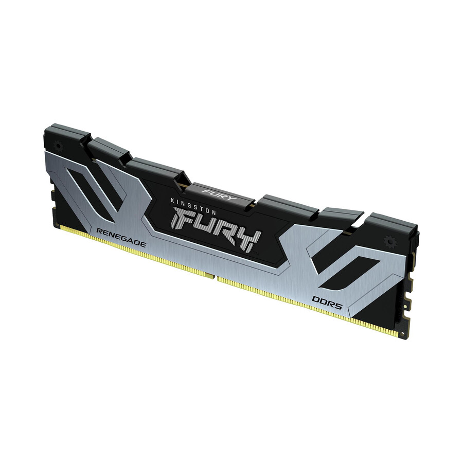 kingston fury renegade ddr5 memory - module type=cudimm speed=8800mts total kit capacity=24gb kit=single module dram density=24gbit color=black