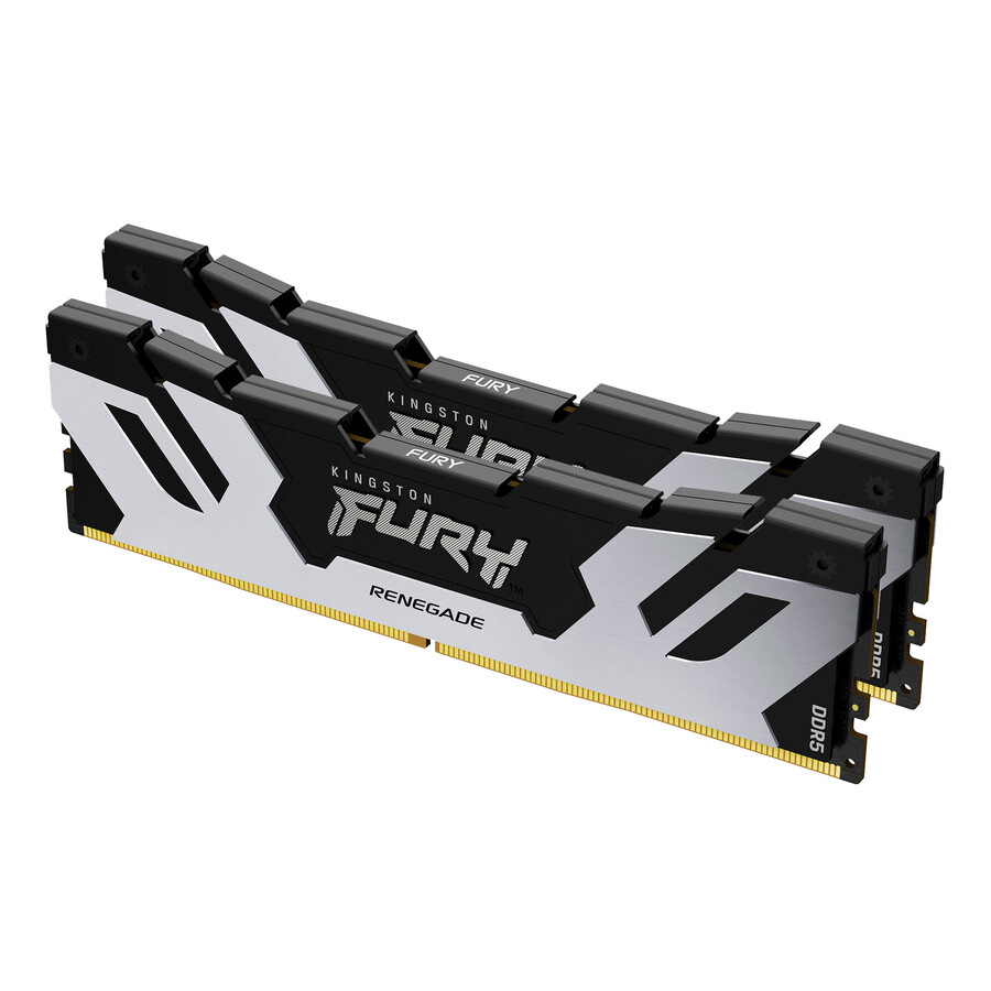 kingston fury renegade ddr5 memory - module type=cudimm speed=8800mts total kit capacity=24gb kit=single module dram density=24gbit color=black