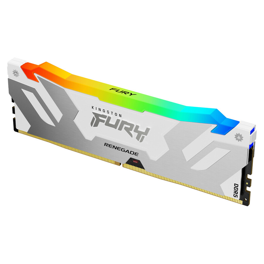 kingston fury renegade ddr5 rgb memory - module type=udimm speed=7600mts total kit capacity=16gb kit=single module dram density=16gbit color=black