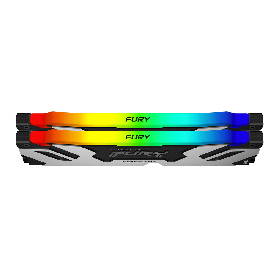 kingston fury renegade ddr5 rgb memory - module type=udimm speed=7200mts total kit capacity=24gb kit=single module dram density=24gbit color=black