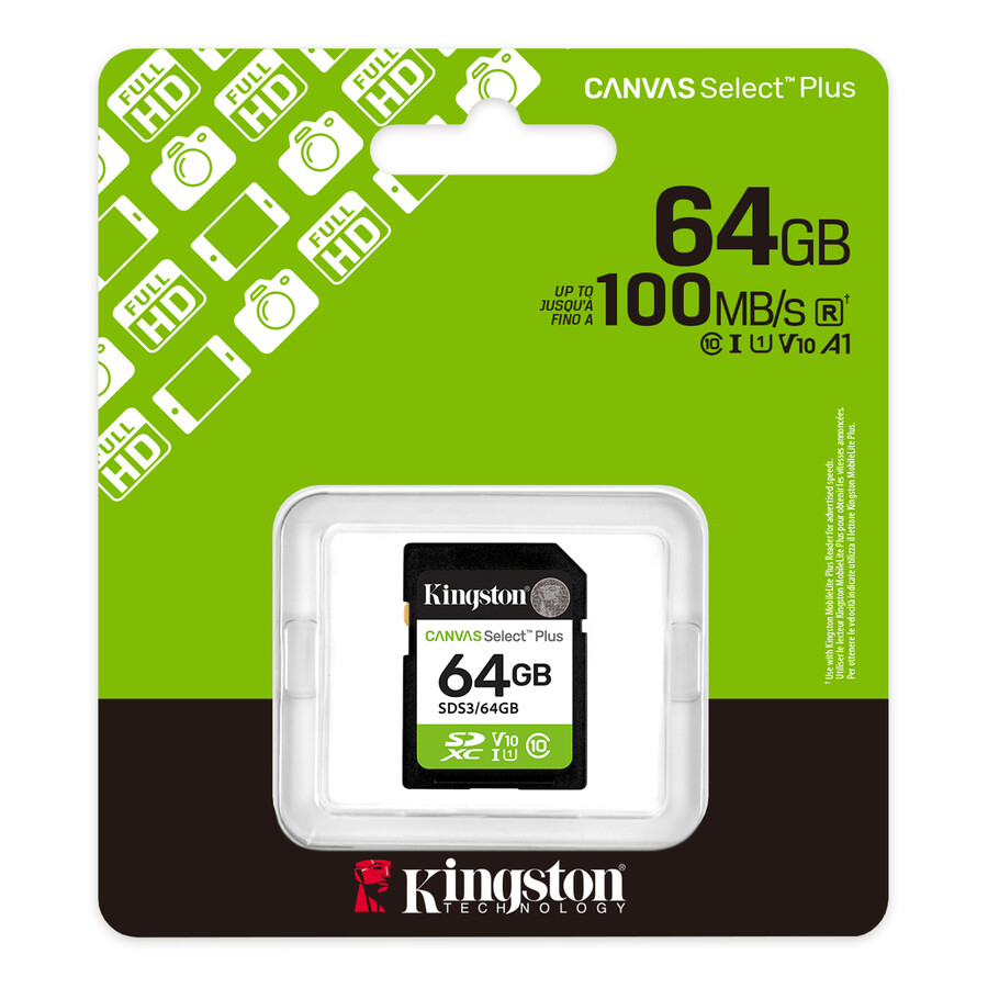 canvas select plus sd memory card - capacity=64gb