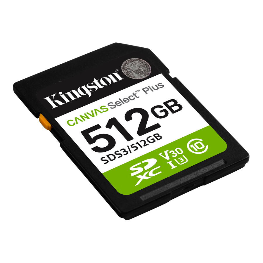 canvas select plus sd memory card - capacity=512gb