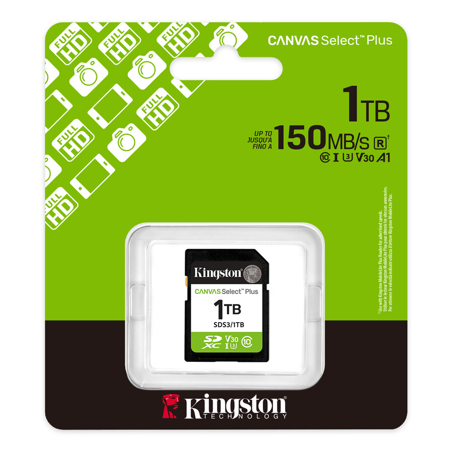 canvas select plus sd memory card - capacity=512gb