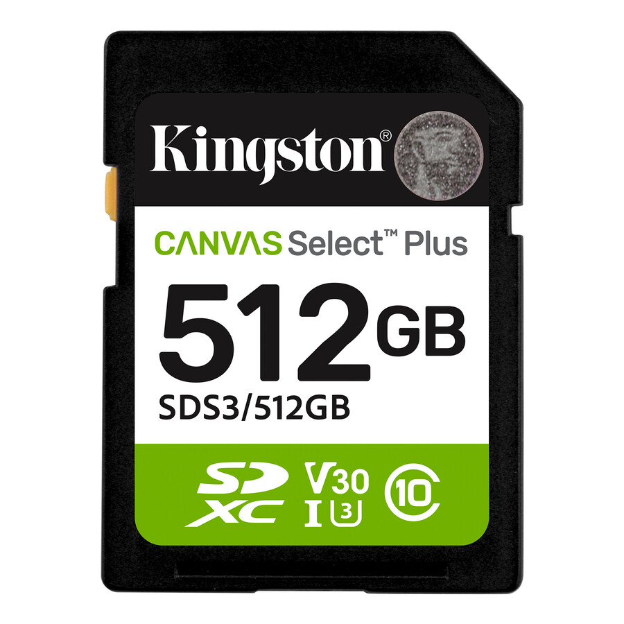 canvas select plus sd memory card - capacity=512gb