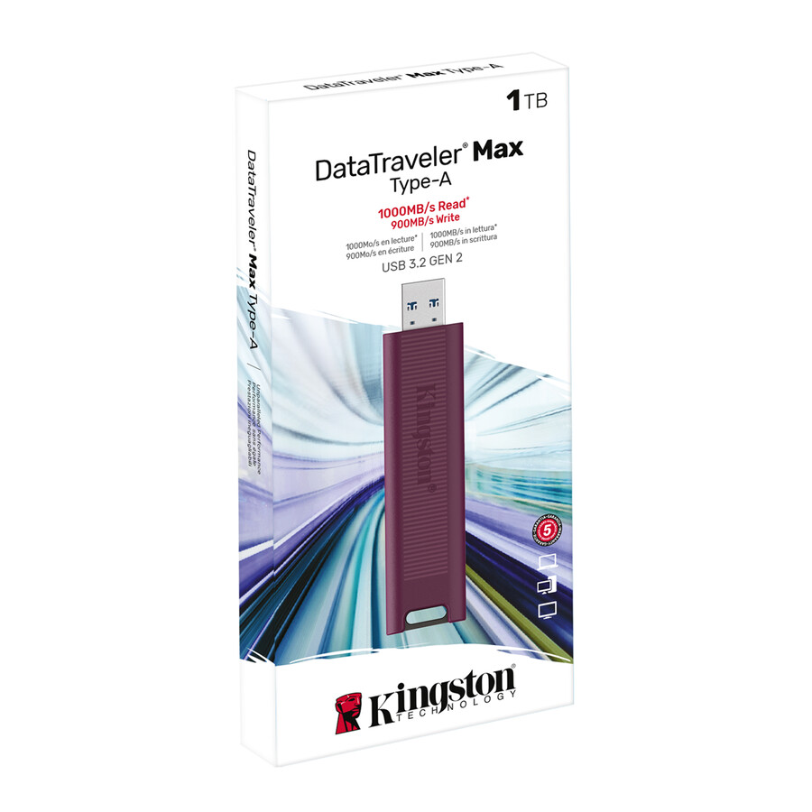 datatraveler max usb 3.2 gen 2 series flash drive - capacity=1tb connector=usb-c