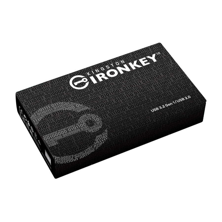 kingston ironkey d500s usb flash drive - capacity=128gb
