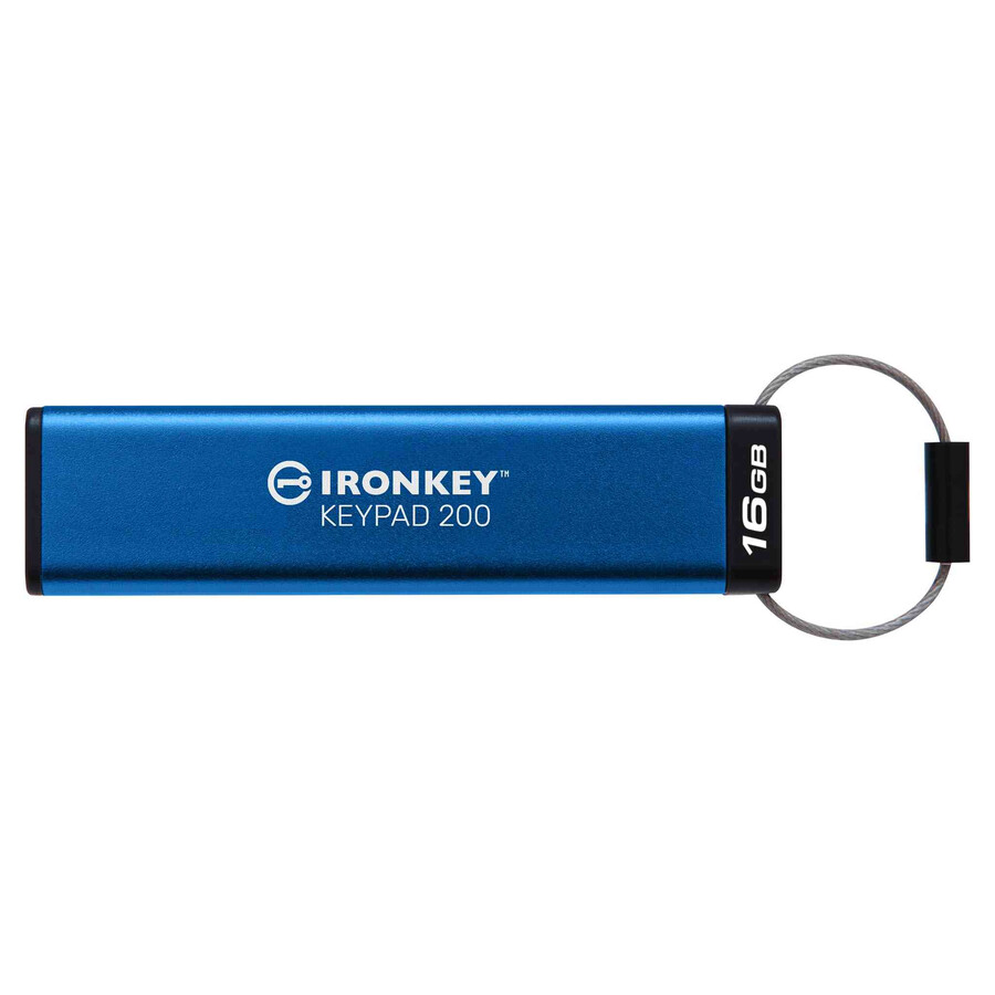kingston ironkey keypad 200 series usb flash drive - capacity=512gb connector=usb-a